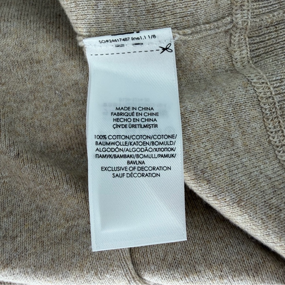 POLO Ralph Lauren Crewneck Cotton Sweater Beige Mens Size 3LT - Picture 9 of 10